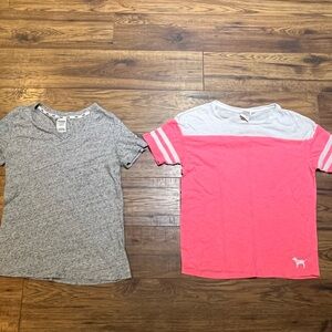 Victoria’s Secret Pink Tshirt Bundle of 2 Size Xs